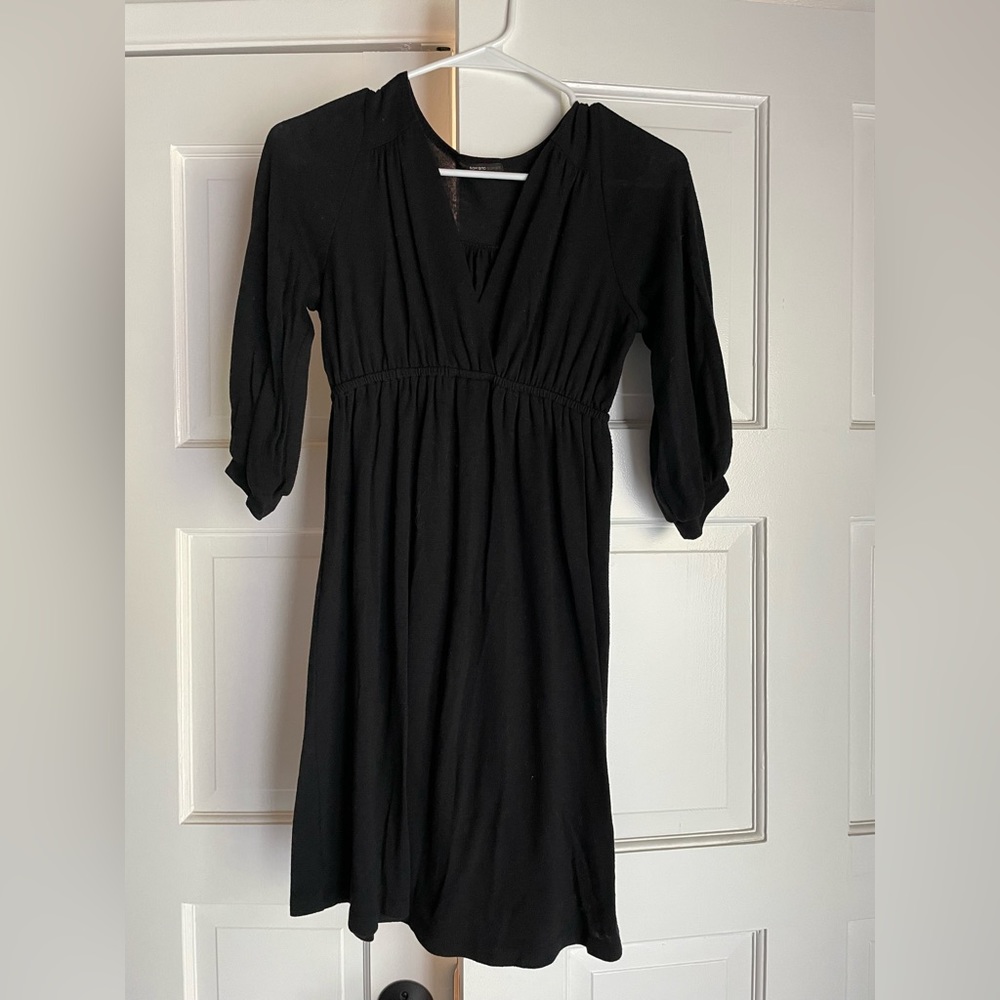 Comfortable & flattering black sweater dress